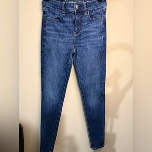 American Eagle Size 4 Skinny Jeans 28” Inseam 🩷 dark wash nwot